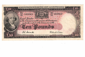 1954 R62 Commonwealth of Australia 10 Pound | Coombs Wilson | WA05 183563 | VF