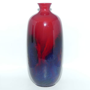 Royal Doulton Flambe Veined 1619 tall vase | superb Blue Hues