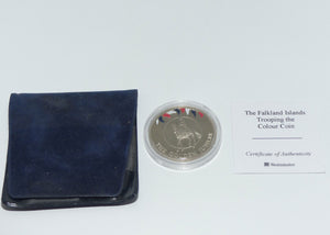 Westminster | Falkland Islands 2002 | The Golden Jubilee Trooping the Colour 50 pence | Proof