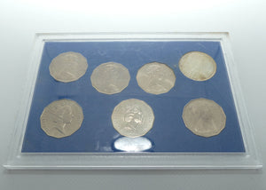 Australian 7 Coin 50 Cent Collection 1966 - 1991