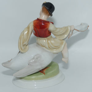 Herend Hungary figure Boy Riding Goose | 5515 | Large