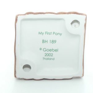 BH189 Berta Hummel figure by Goebel | My First Pony