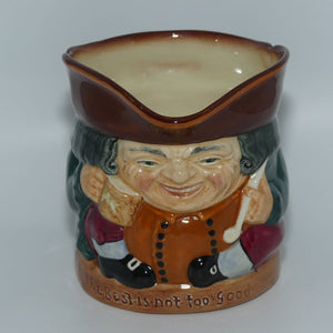 D6107 Royal Doulton small toby jug The Best is Not too Good