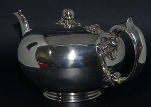 Early Victorian Sterling Silver Melon shape tea pot | London 1846 | 620g