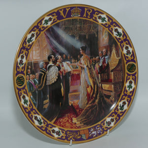Royal Doulton Kings and Queens of the Realm PN4 plate | Queen Victoria's Coronation