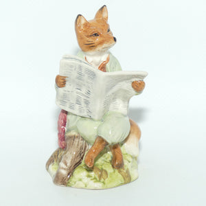 Royal Albert Beatrix Potter Foxy Reading Country News | BP6a  | boxed