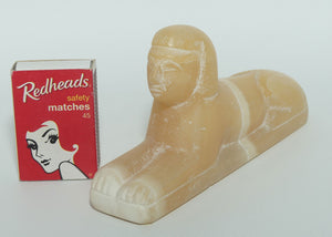 Small Carved Alabaster Sphinx paperweight