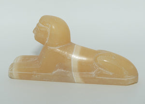 Small Carved Alabaster Sphinx paperweight
