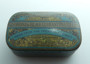 Allenburys Glycerine & Blackcurrant Pastilles tin