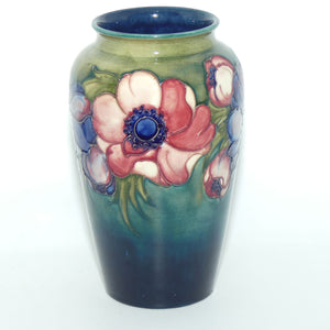 Walter Moorcroft Anemone (Green) cylinder vase