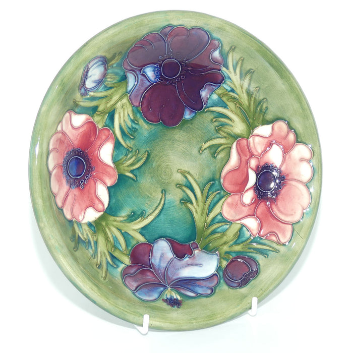 Walter Moorcroft Anemone (Green) plate #1