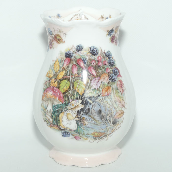Royal Doulton Brambly Hedge Giftware | Gainsborough vase | Autumn | boxed