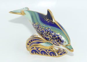 Royal Crown Derby paperweight | Baby Bottlenose Dolphin