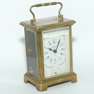 Duverdrey and Bloquel France Bayard Paris 8 Day Brass Carriage clock