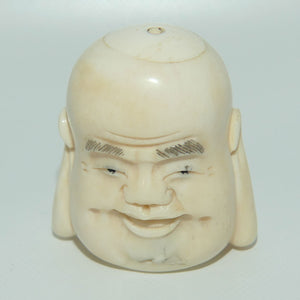 Chinese Carved Bone Buddha caricature