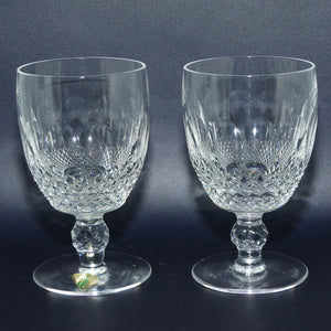 Waterford Crystal Colleen pattern pair of 2 Wine glasses | 200ml