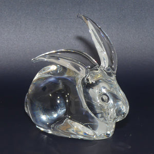 Daum France Crystal Lop Eared Rabbit figure