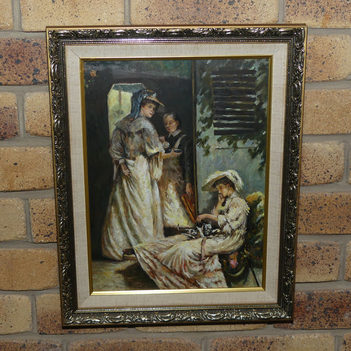 Oil Painting | Roger De Greef | Belgium | 19th Century Ladies