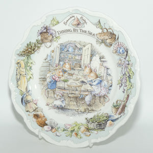 Royal Doulton Brambly Hedge Giftware | Sea Story Collection | Dining by the Sea plate | 20cm