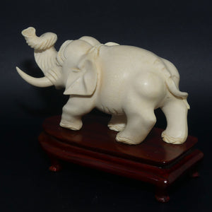 Chinese Carved Elephant Figure c.1970