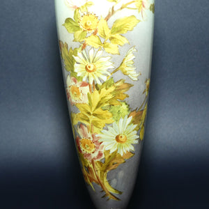Doulton Burslem Faience vase decorated with Flowers by Kate Rogers | Fine Example