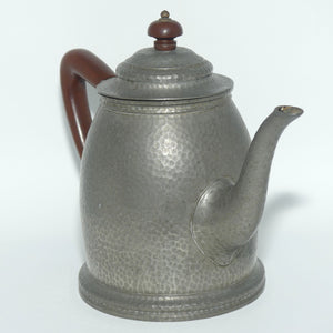 English Arts and Crafts | Hampden Pewter hand beaten tea pot