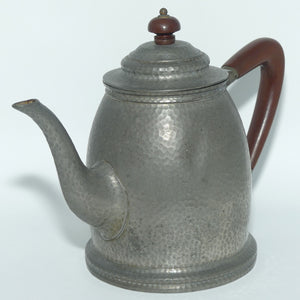 English Arts and Crafts | Hampden Pewter hand beaten tea pot