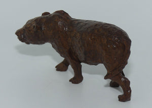 African Carved Leopard figure | looks well fed