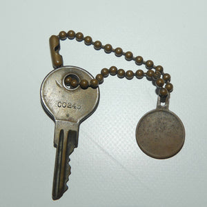 TH Longshaw Locks and Keys Token + Key | 1889 - 1939 | 72 Goulburn St, Sydney