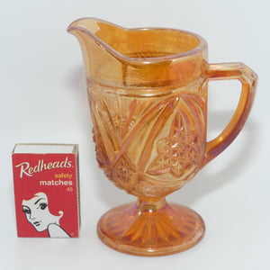 Marigold Carnival Glass milk jug