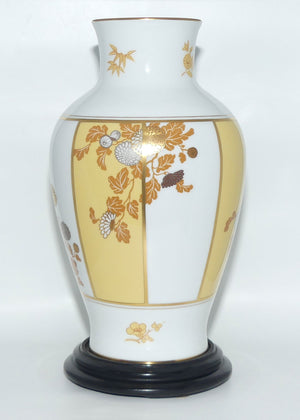 Franklin Mint | Noritake Okura Japan | Yellow | Chrysanthemum vase on stand