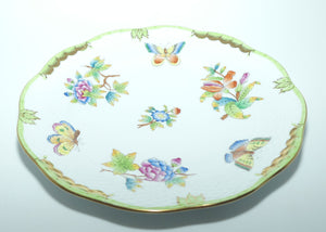 Herend Hungary Queen Victoria 519/VB0 pattern | set of 6 salad plates | 20.5cm diam