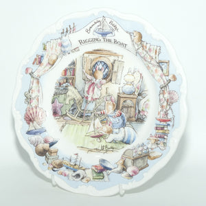 Royal Doulton Brambly Hedge Giftware | Sea Story Collection | Rigging the Boat plate | 20cm