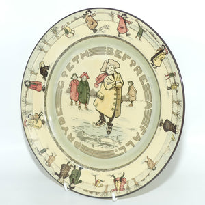 Royal Doulton Sport and Leisure | Skating plate D2789 | Pryde Goeth Before a Fall