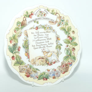 Royal Doulton Brambly Hedge Giftware | Recipe Collection | Strawberry Shortcake plate | 20cm