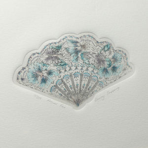 Original Art | Flower Fan Limited Edition etching by Jenny Tapping