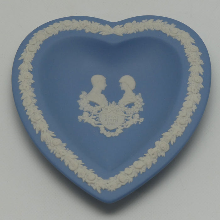 Wedgwood Jasper | Royalty | 1982 Royal Birth heart shape tray | boxed
