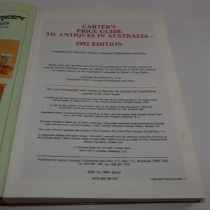 reference-book-carters-price-guide-to-antiques-in-australia-1992-edition