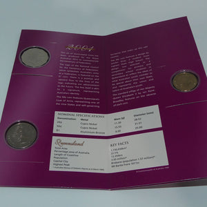RAM 2001 Three Coin State Uncirculated set | Mint Set | Queensland