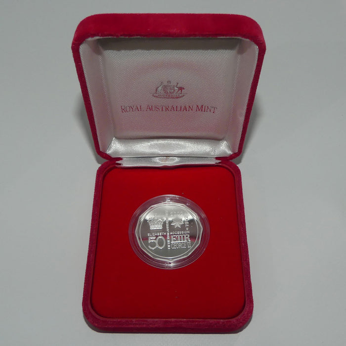 RAM 1952 - 2002 Queen Elizabeth II Accession Proof Silver 50c