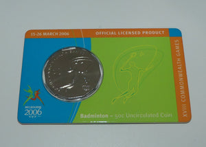 RAM 2006 | Melbourne 2006 | 50 cent Uncirculated | Badminton