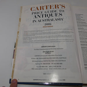 reference-book-carters-price-guide-to-antiques-in-australasia-2006-edition