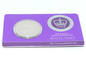 RAM 2006 50c Uncirculated Coin |  Her Majesty Queen Elizabeth II Royal Visit