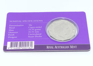 RAM 2006 50c Uncirculated Coin |  Her Majesty Queen Elizabeth II Royal Visit