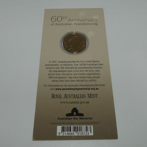 RAM 2007 Uncirculated $1 Coin | 60th Anniversary of Australian Peacekeeping