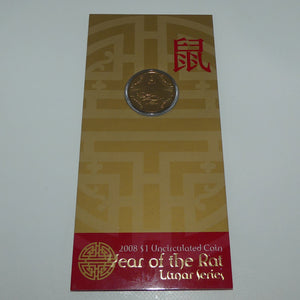 RAM 2008 Uncirculated $1 Coin | Year of the Rat | Lunar Series
