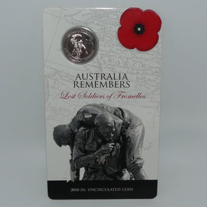 RAM 2010 Australia Remembers | Lost Soldiers of Fromelles Uncirculated 20 cent Coin
