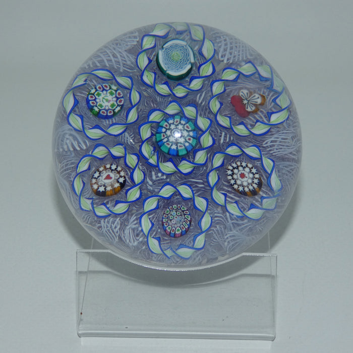 John Deacons Scotland 7 Ring Torsade on Lace Magnum paperweight (Lilac)