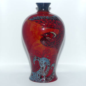 BA2 Royal Doulton Burslem Artwares Flambe | Bird of Paradise vase | LE 95/150