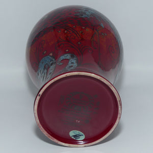 BA2 Royal Doulton Burslem Artwares Flambe | Bird of Paradise vase | LE 95/150